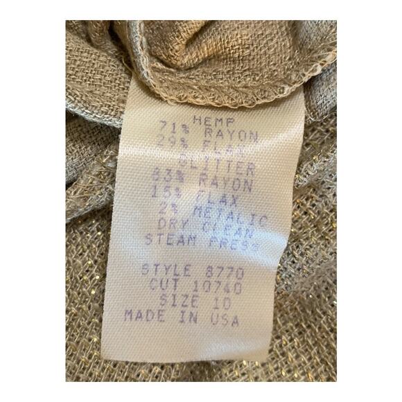 PG Collections Women's 3/4 Sleeve Hemp Romper - Picture 5 of 6